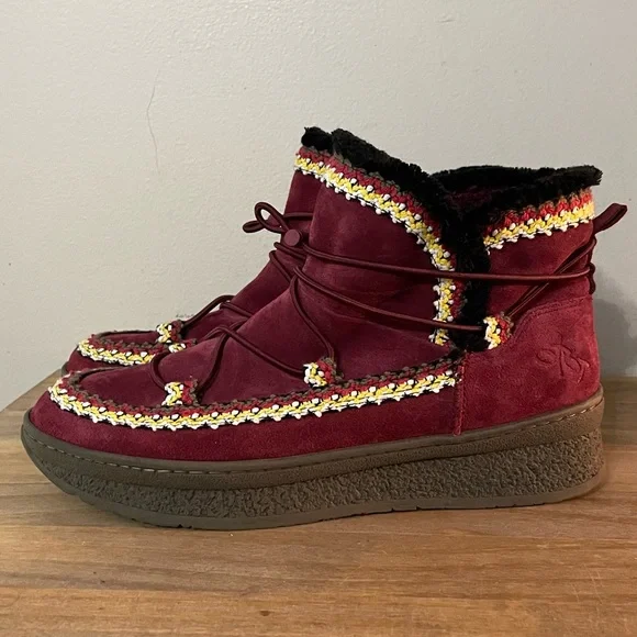 OTBT Terreno Cherry Faux Fur Lined Cold Weather Boots Women’s Size: - Picture 5 of 5